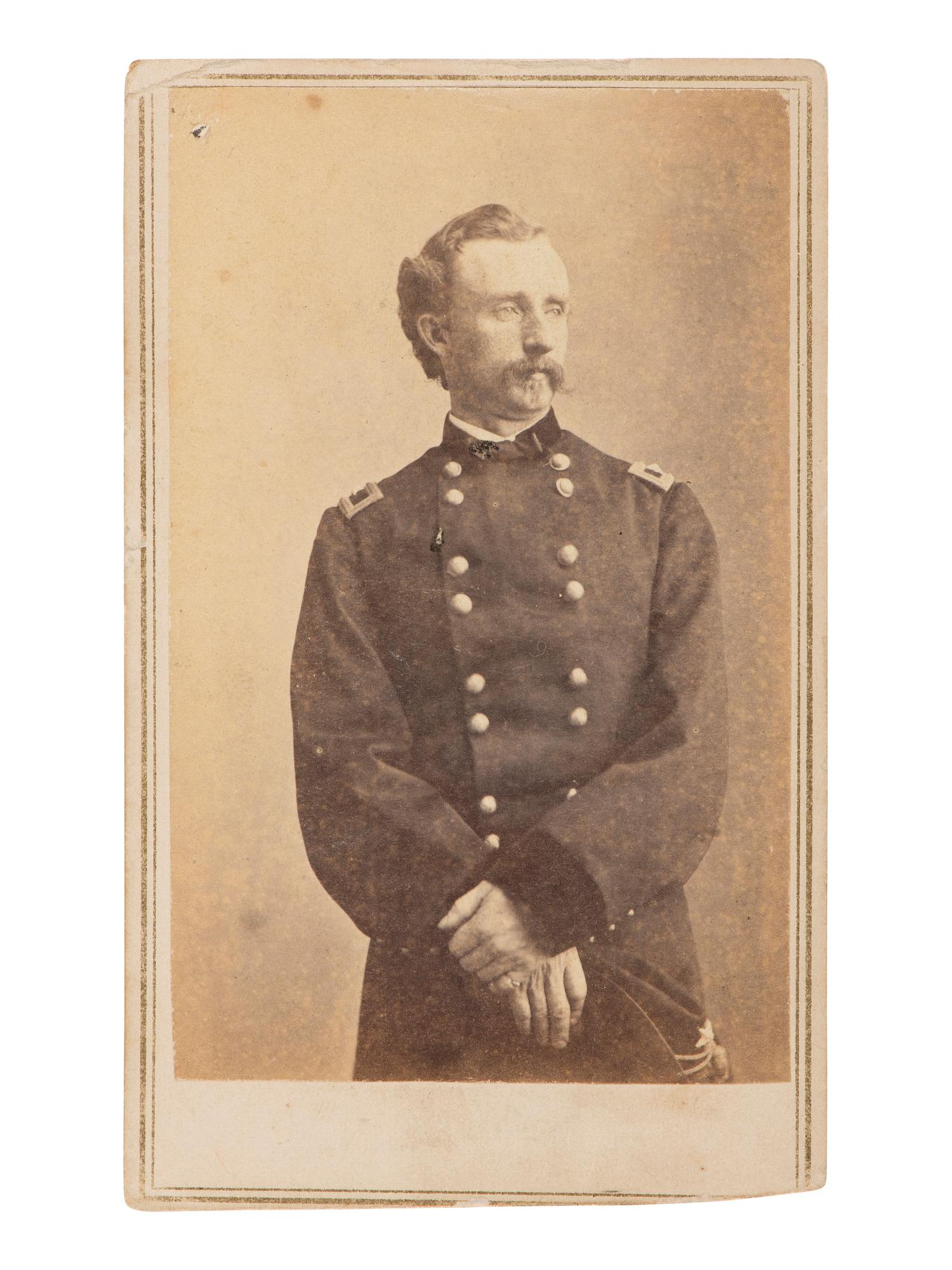 [CIVIL WAR]. CDV of Custer as brigadier general. New York: E. & H. T. Anthony, ca 1864.