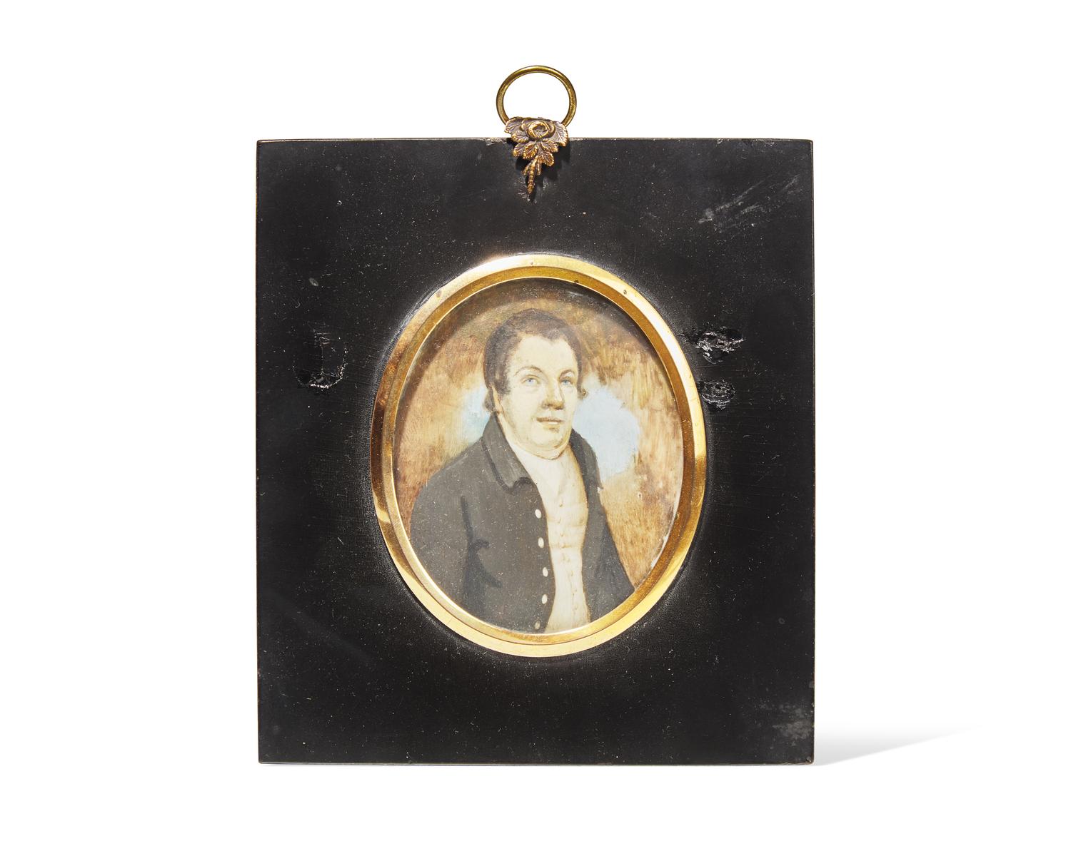 English School, Portrait Miniature of Robert Mason of Dent, Yorkshire