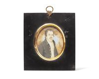 English School, Portrait Miniature of Robert Mason of Dent, Yorkshire