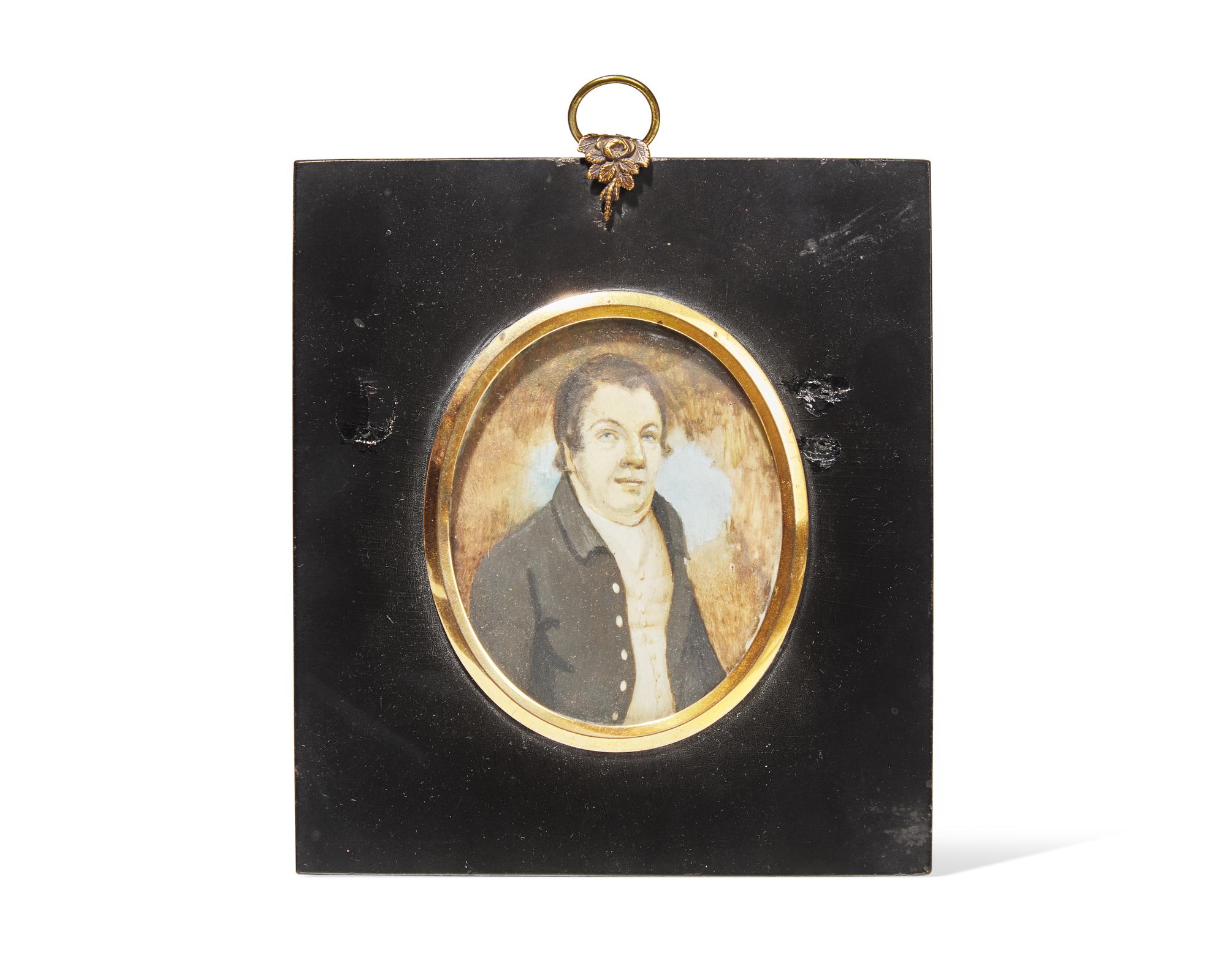 English School, Portrait Miniature of Robert Mason of Dent, Yorkshire