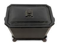 An Egyptian Revival Ebonized Coal Hod