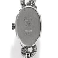 HAMILTON, WHITE GOLD AND DIAMOND WATCH