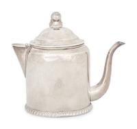 An English Silver-Plate Argyle or Chocolate Pot