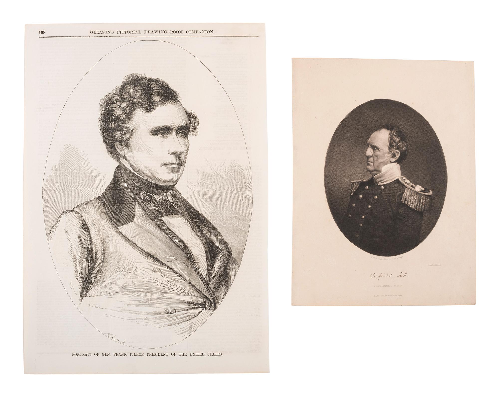[POLITICS]. A group of items from the 1852 election between Franklin Pierce and Winfield Scott.