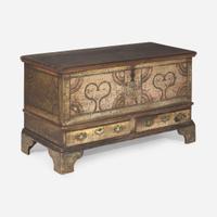 A painted and decorated dower chest Lehigh County, PA, dated "1782"