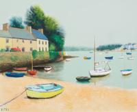 Jacques Eitel, (French, 1926-2006), Harbour Scene
