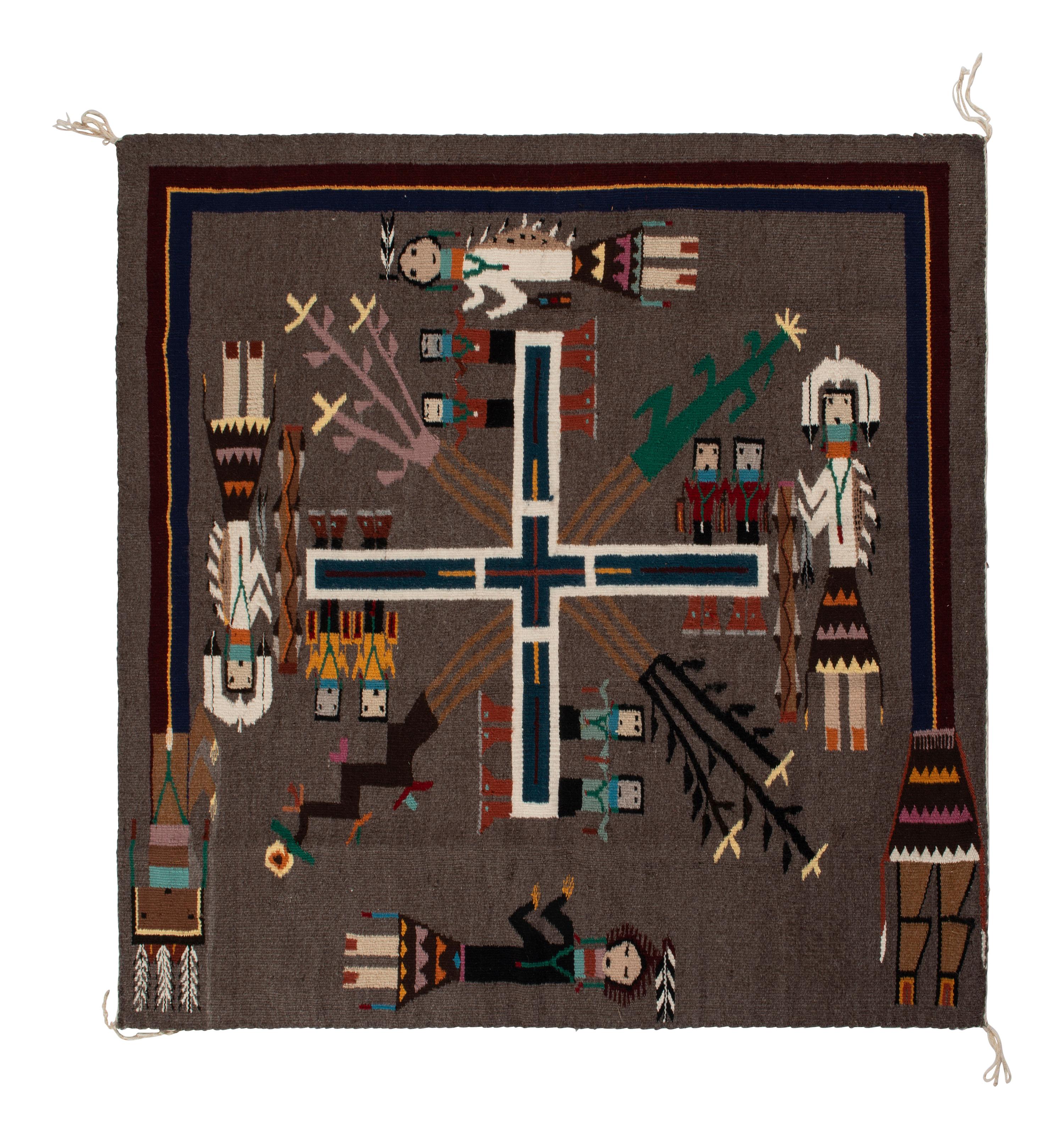 Navajo Sandpainting Weaving / Rug