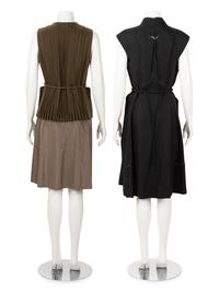 Two Chado Ralph Rucci Sleeveless Dresses, 2000-10s
