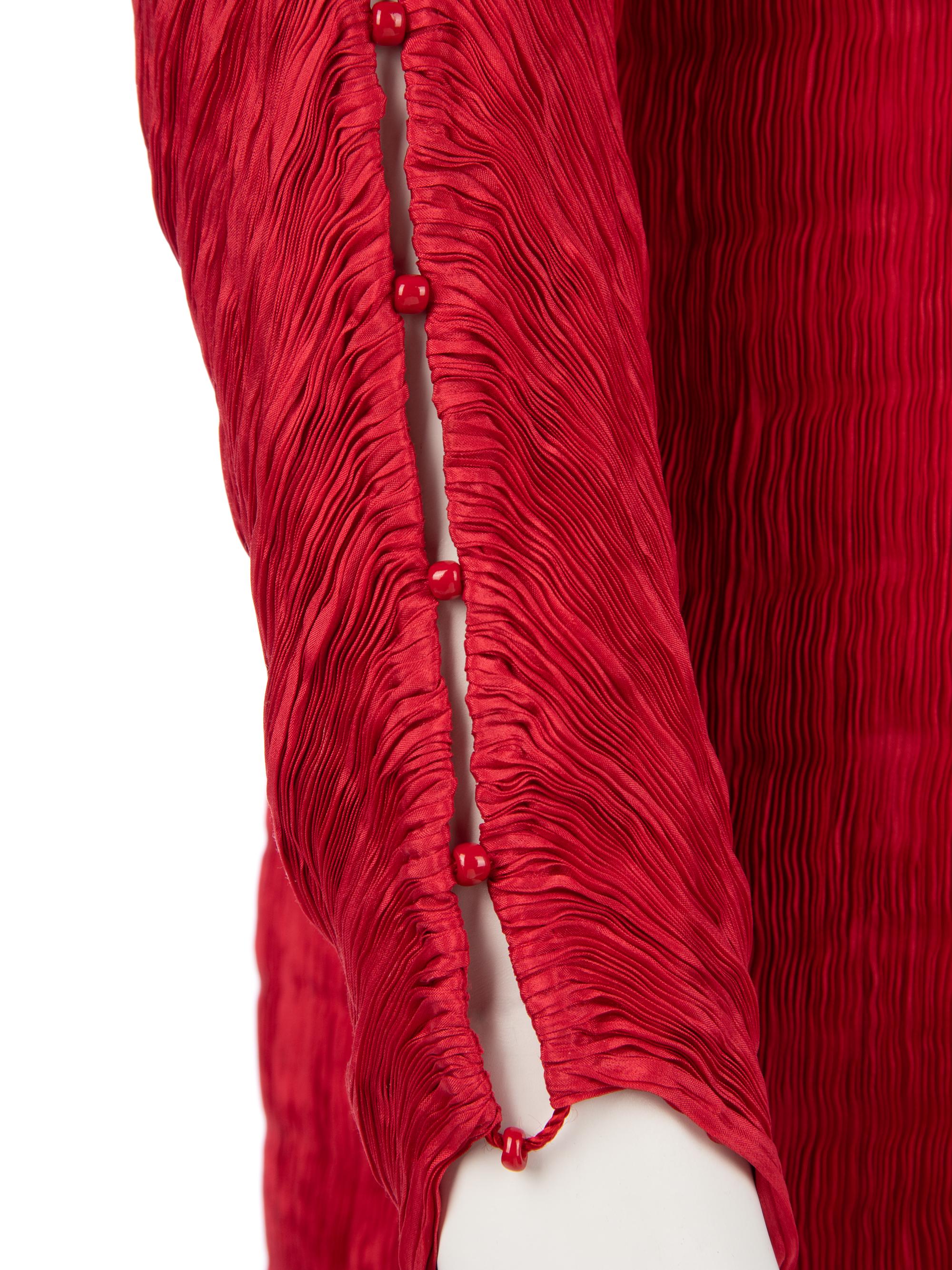 Venetia Studium Silk Pleated Dress, 1984-90s