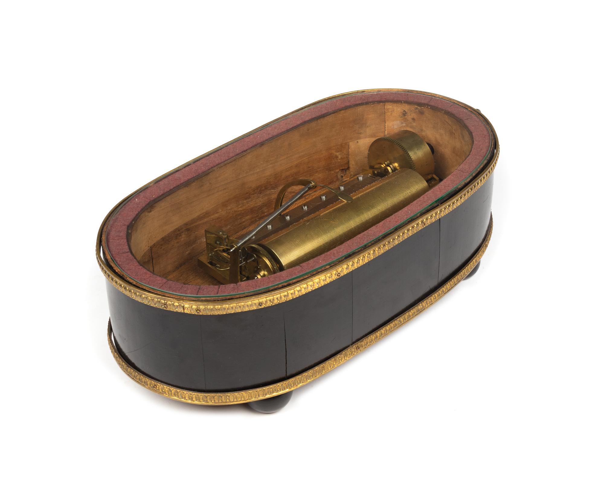 A Rare "Rigid Notation" Musical Clock Base