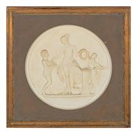 A Set of Four Neoclassical Composition Relief Plaques
