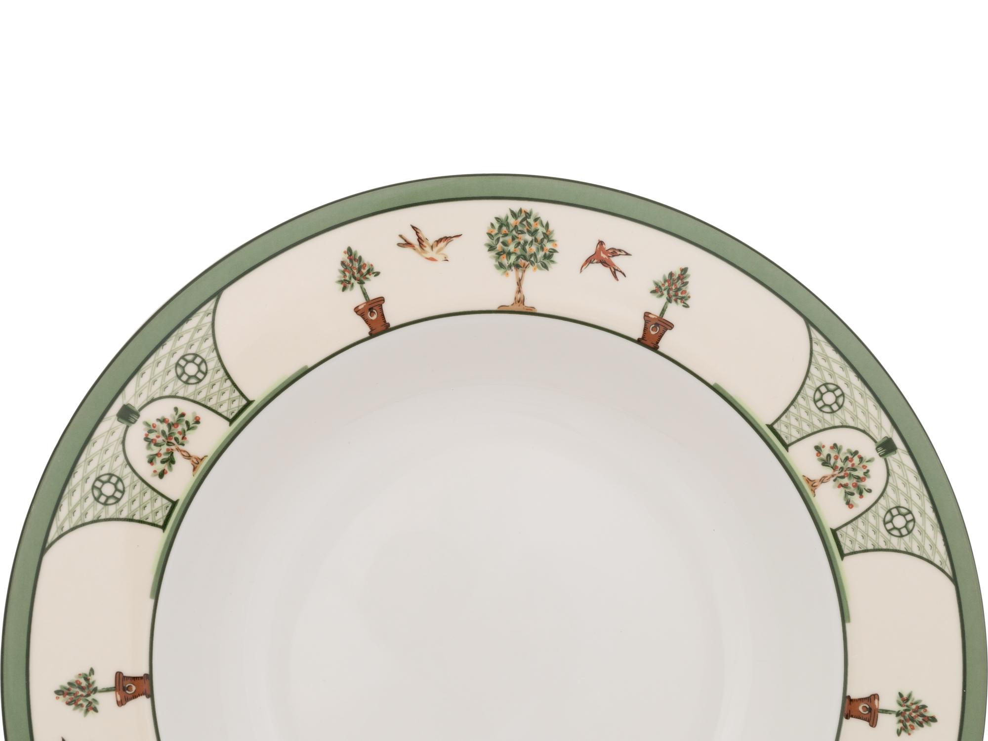A Christian Dior Le Jardin Part Porcelain Dinner Service