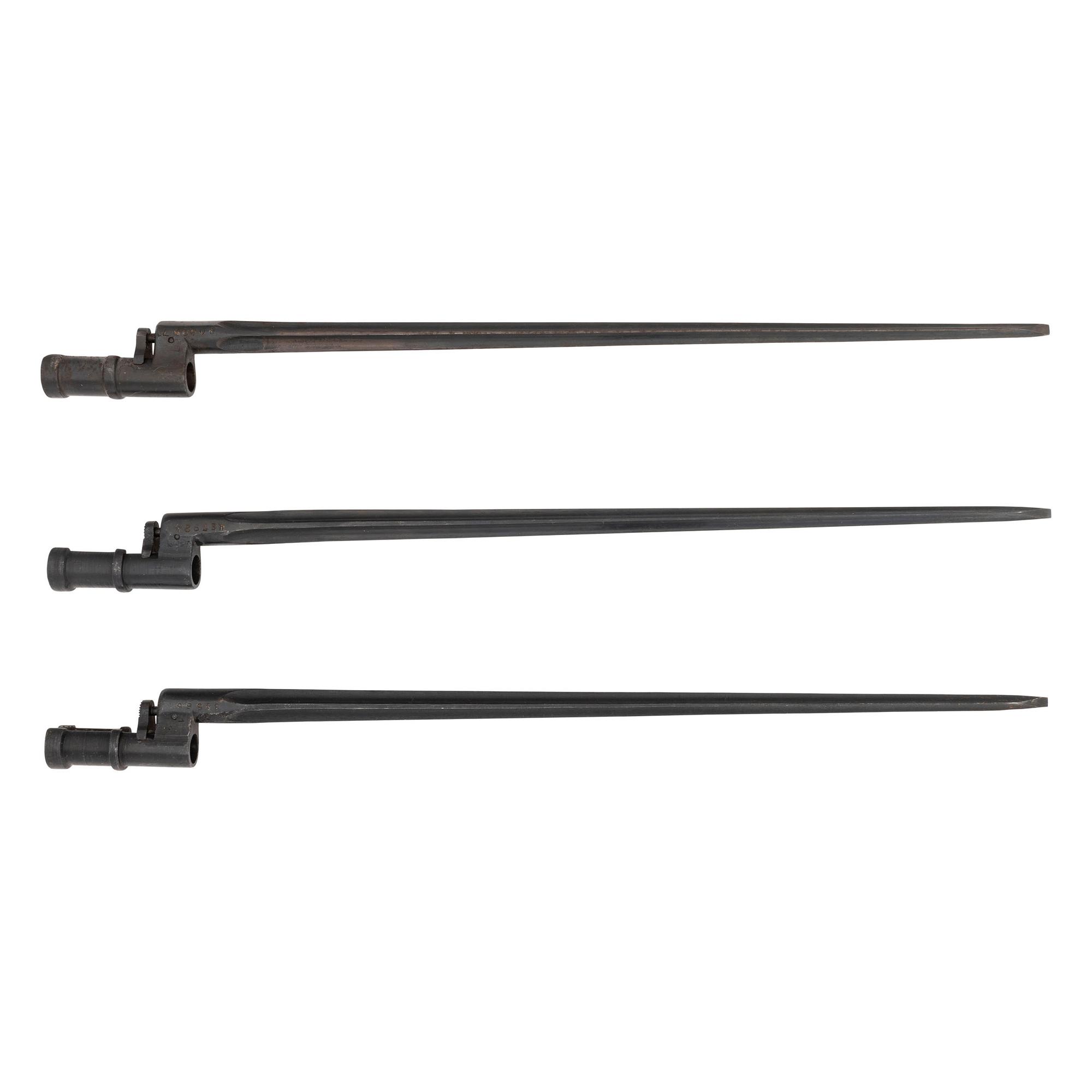 Lot of 3 Soviet Russian M91/30 Spike Bayonets