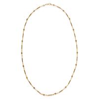 ANTIQUE, YELLOW GOLD FANCY LINK NECKLACE
