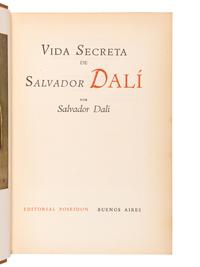 [ARTIST'S BOOK]. DALI, Salvador (1904-1989). Vida Secreta de Salvador Dali . Buenos Aires: Editorial Poseidon, 1944.