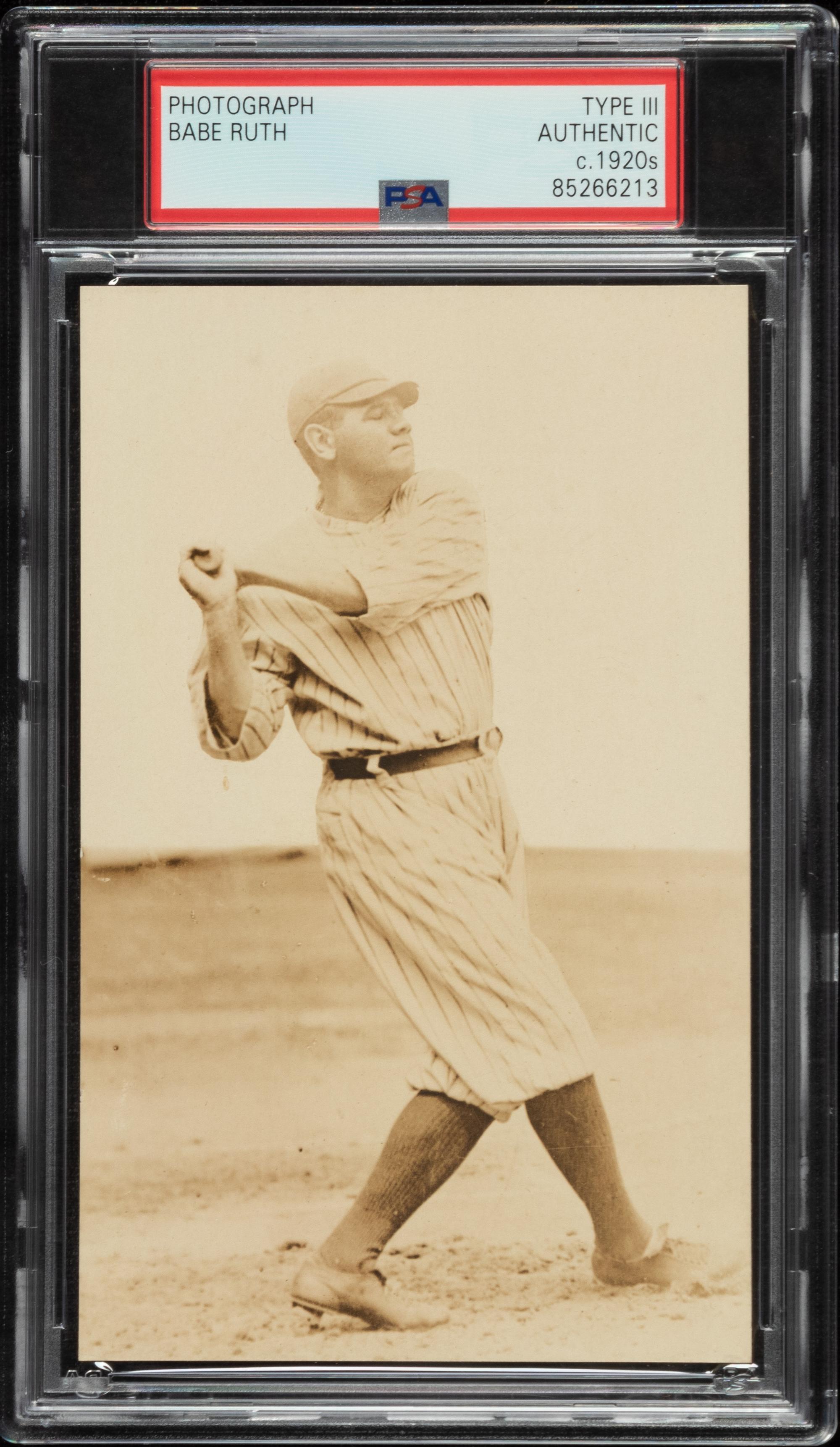 An Original 1920s Babe Ruth Photograph (PSA TYPE III AUTHENTIC)