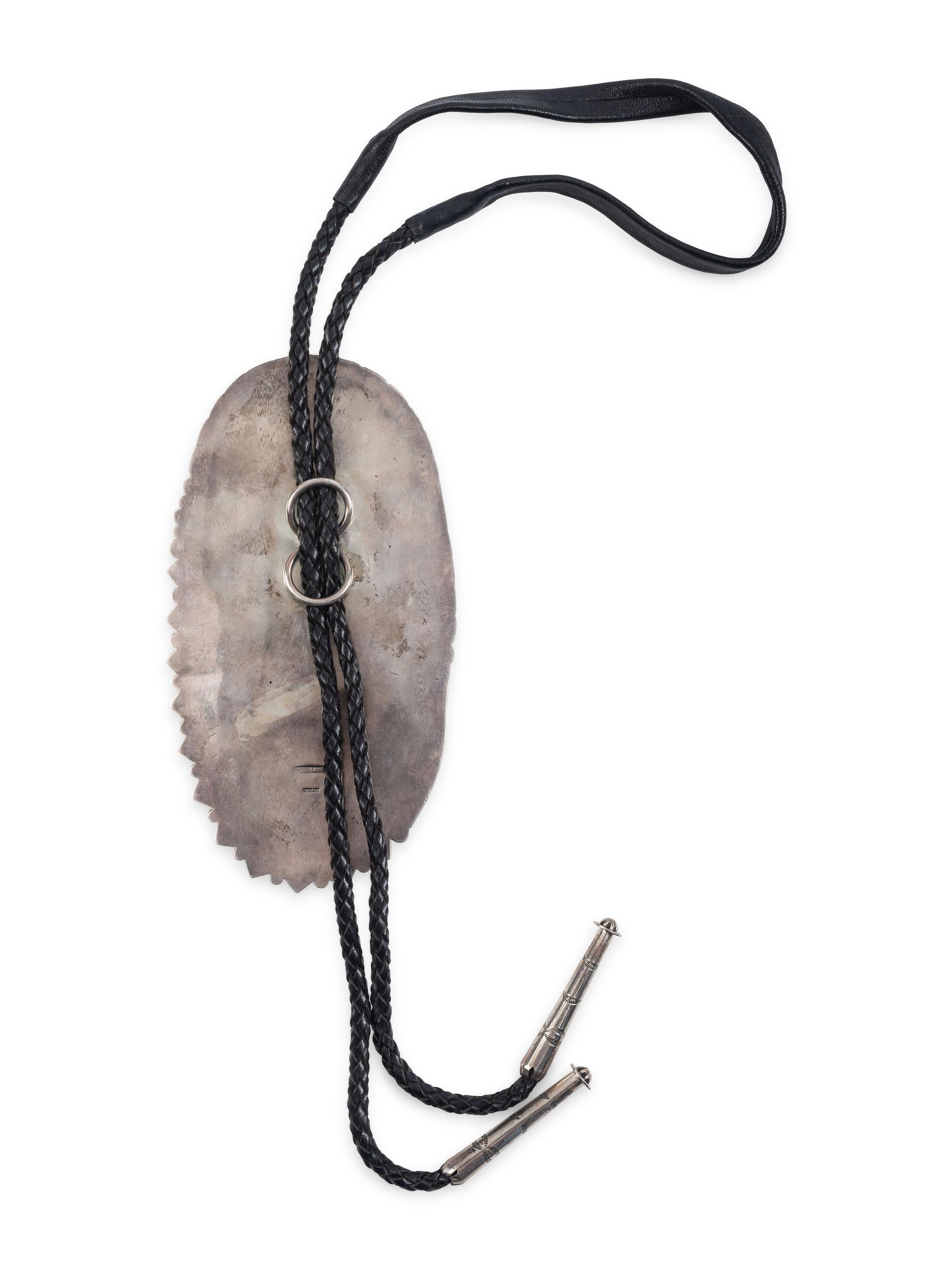 Sterling Silver and Turquoise Statement Bolo Tie