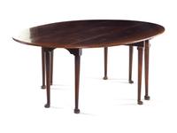 A Queen Anne Style Oak Wake Table
