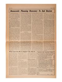 [AFRICAN AMERICANA - CIVIL RIGHTS]. Join the March on Washington for Jobs and Freedom! New York: Socialist Party, August 1963. Special Supplement, New America .