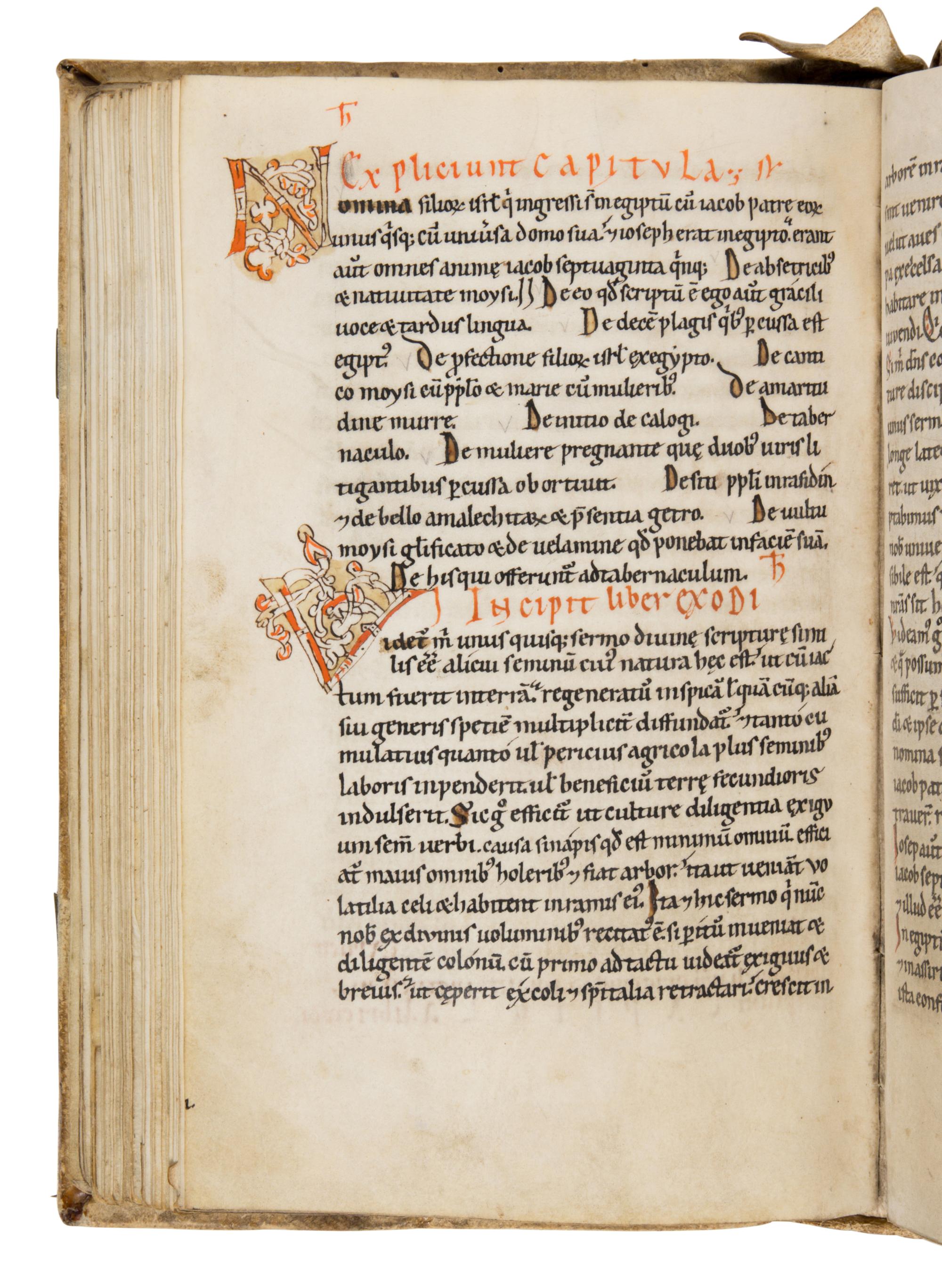 ORIGEN OF ALEXANDRIA (c. 185 – 253) Homilia in Genesim , Homiliae in Exodum , in Latin, translation by Rufinus, decorated manuscript on parchment [Austria, Lambach Abbey? c. 1150–1175]