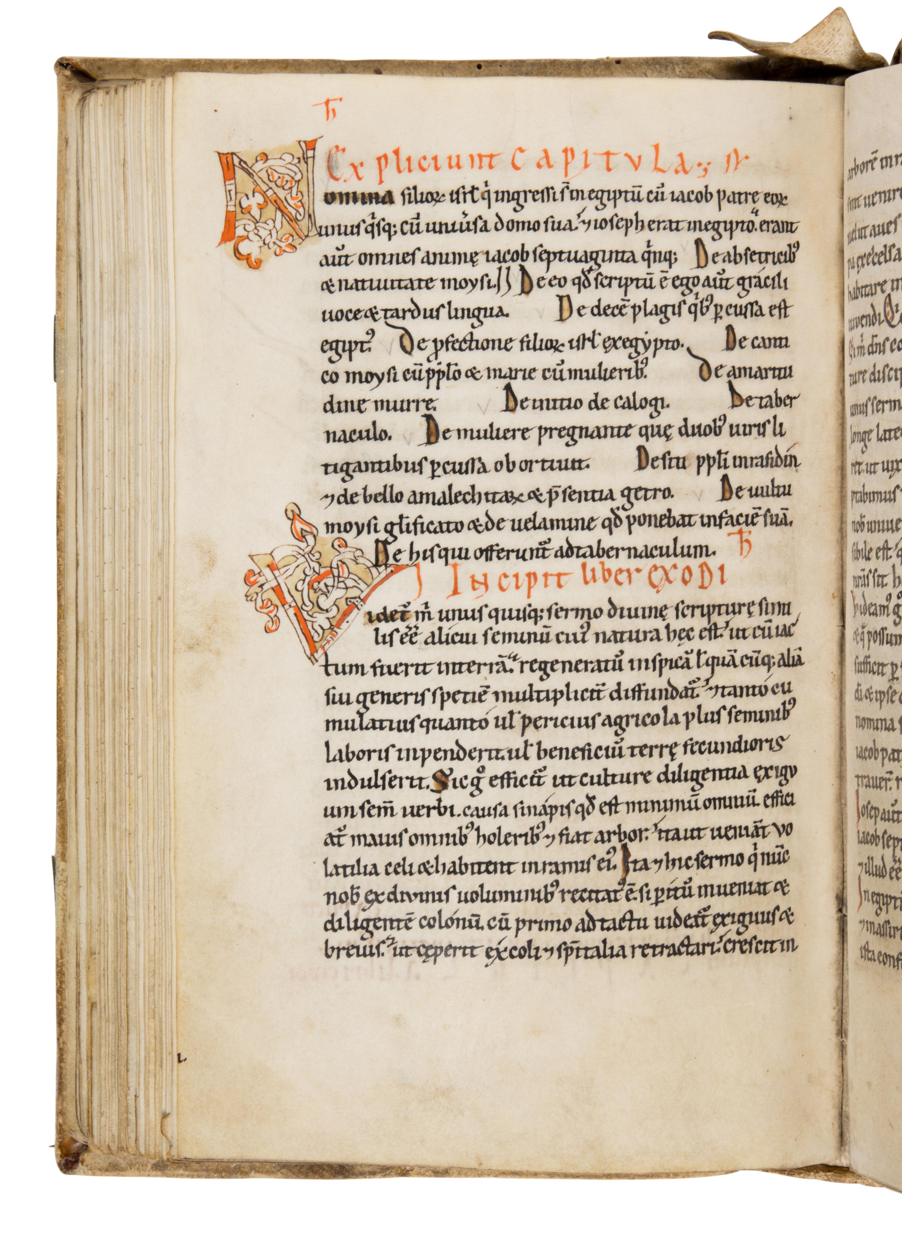 ORIGEN OF ALEXANDRIA (c. 185 – 253) Homilia in Genesim , Homiliae in Exodum , in Latin, translation by Rufinus, decorated manuscript on parchment [Austria, Lambach Abbey? c. 1150–1175]