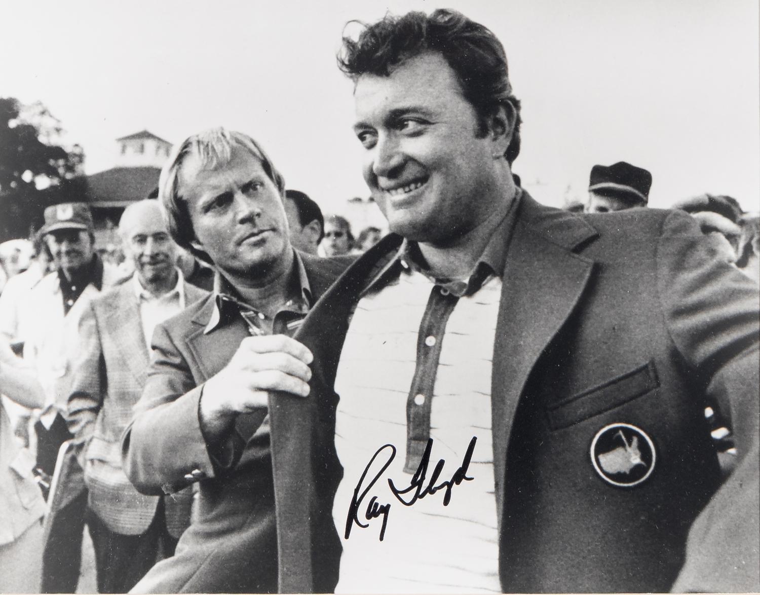 A Large Group of Masters Golf Champions Signed Autograph Displays,