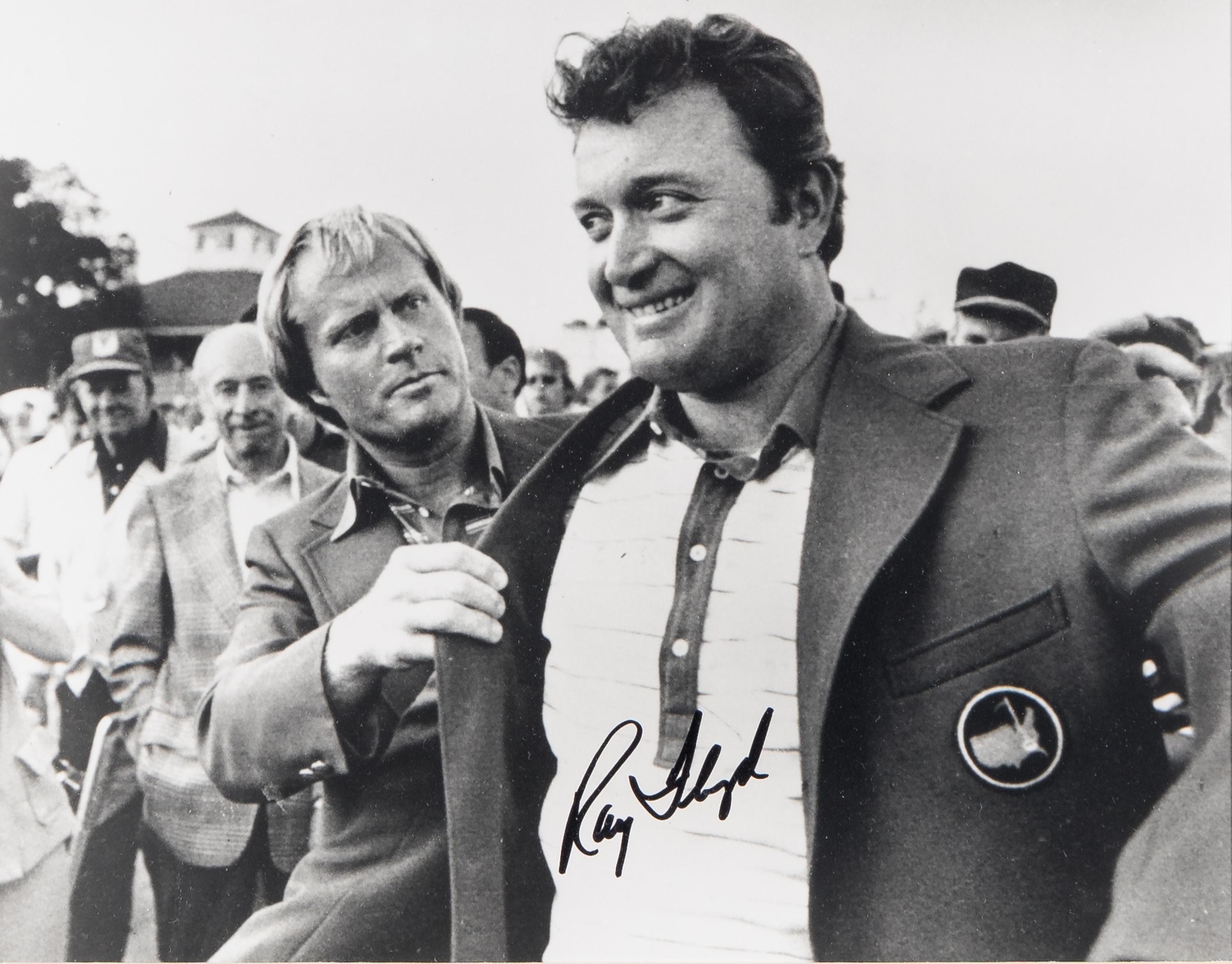 A Large Group of Masters Golf Champions Signed Autograph Displays,