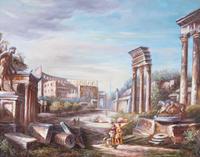 Artist Unknown, (Continental, 19th Century), Capriccio with Ruins