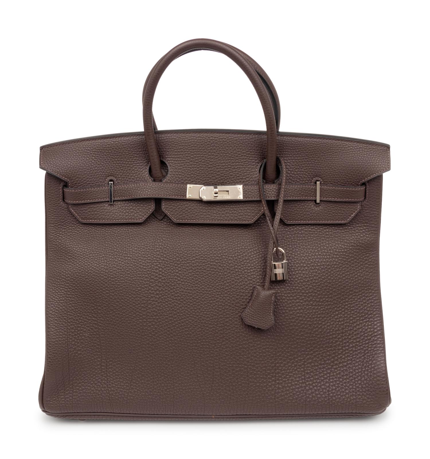 Hermès Chocolate Brown Togo Leather Birkin Bag 40cm, 2004