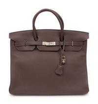 Hermès Chocolate Brown Togo Leather Birkin Bag 40cm, 2004