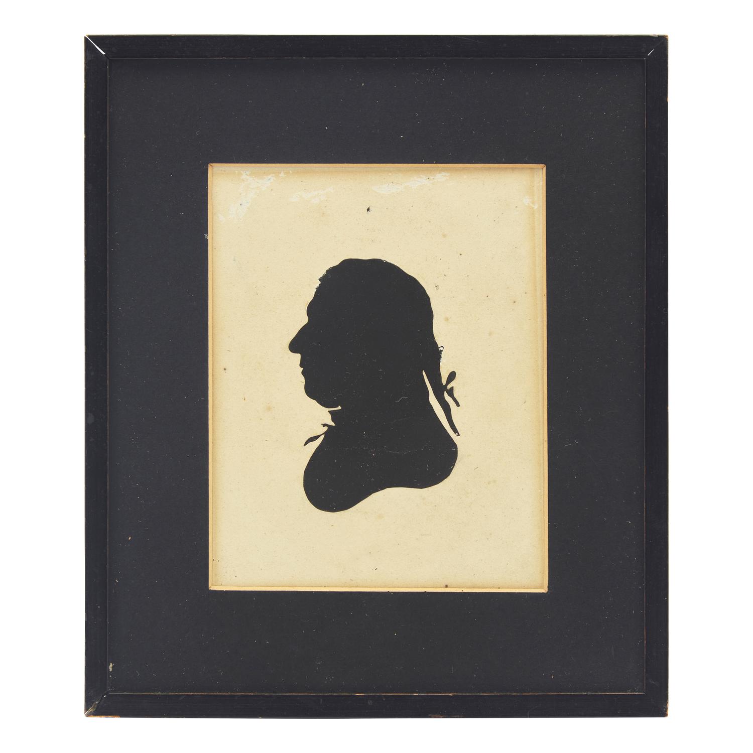 Attributed to Peale's Museum Philadelphia, A Silhouette Profile Portrait of William Russell Birch (1755-1834)