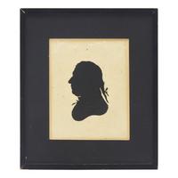 Attributed to Peale's Museum Philadelphia, A Silhouette Profile Portrait of William Russell Birch (1755-1834)