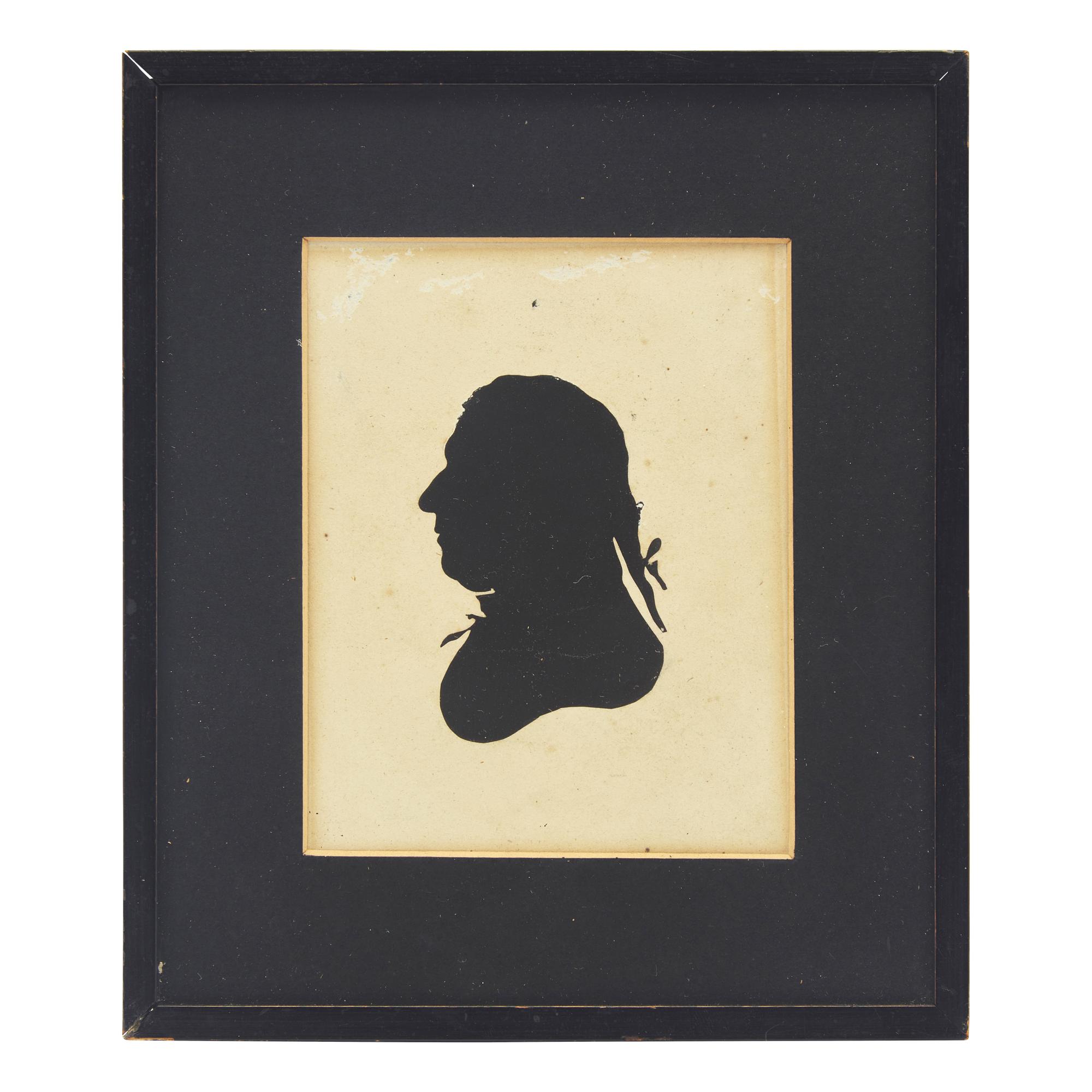 Attributed to Peale's Museum Philadelphia, A Silhouette Profile Portrait of William Russell Birch (1755-1834)