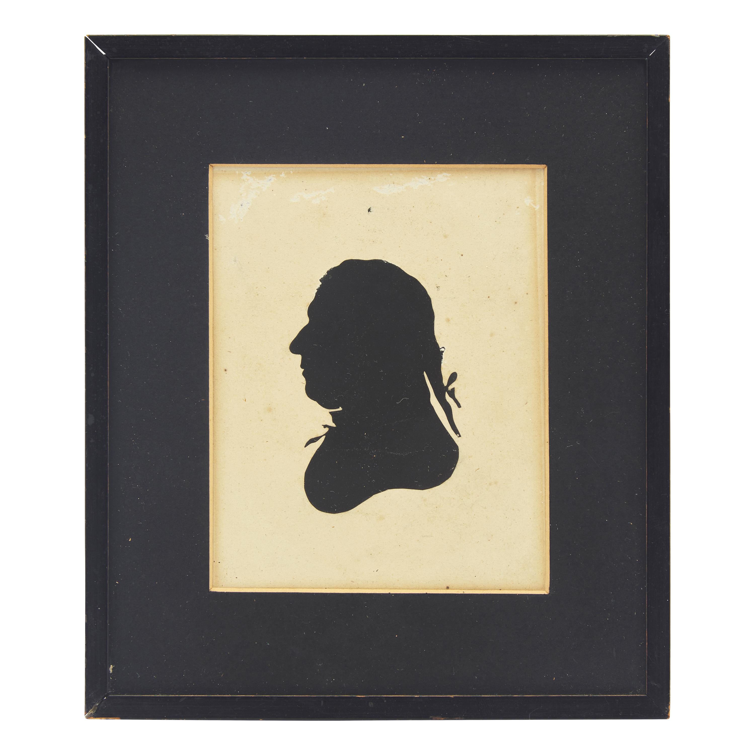 A Copy Likely after Peale's Museum Philadelphia, A Silhouette Profile Portrait of William Russell Birch (1755-1834)
