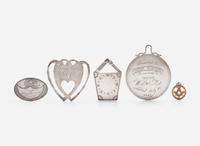 A collection of five silver or gold fraternal or society medals / jewels, various makers, late 18th - early 20th century
