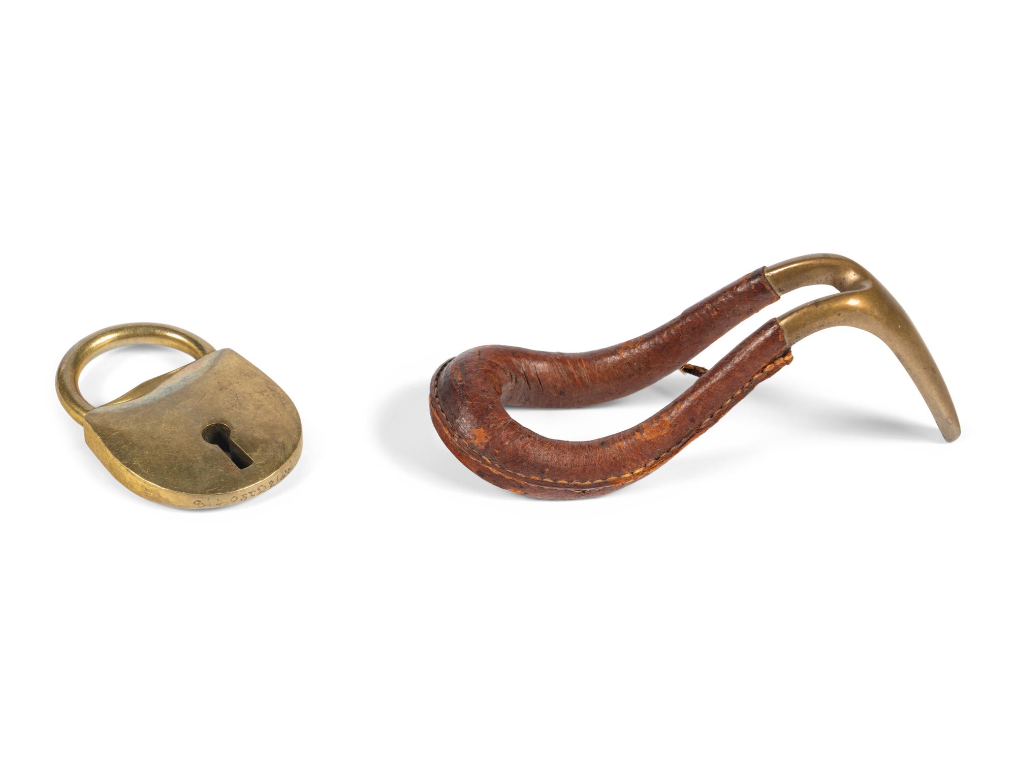 Pipe Rest and Lock Form Paper Weight, c. 1950 Austria