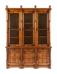 A Victorian Arts and Crafts Oak Bookcase