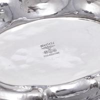 An Art Nouveau Martele Silver Footed Dish