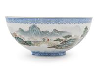 A Chinese Famille Rose Eggshell Plastic Bowl