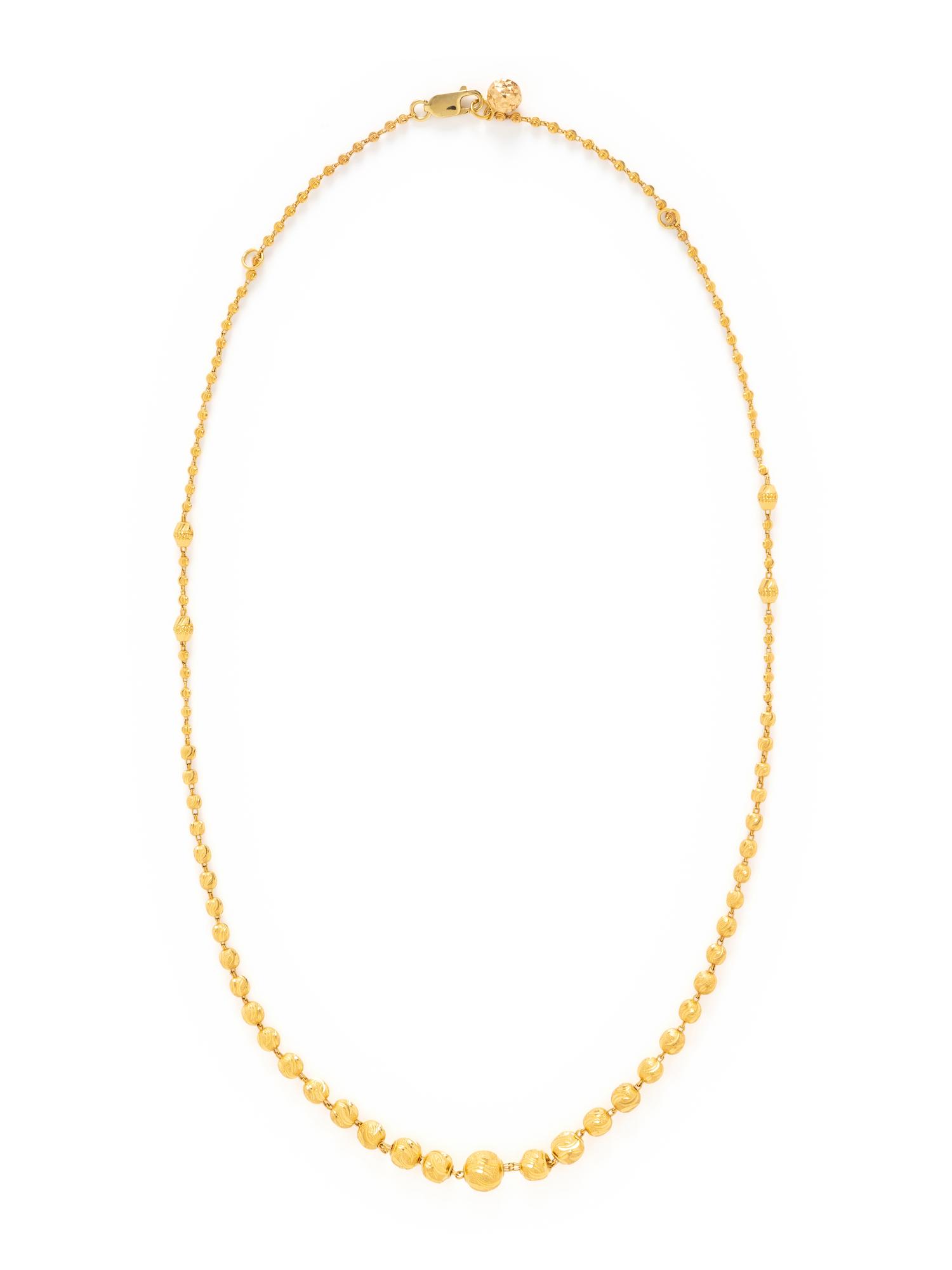 HIGH KARAT YELLOW GOLD NECKLACE