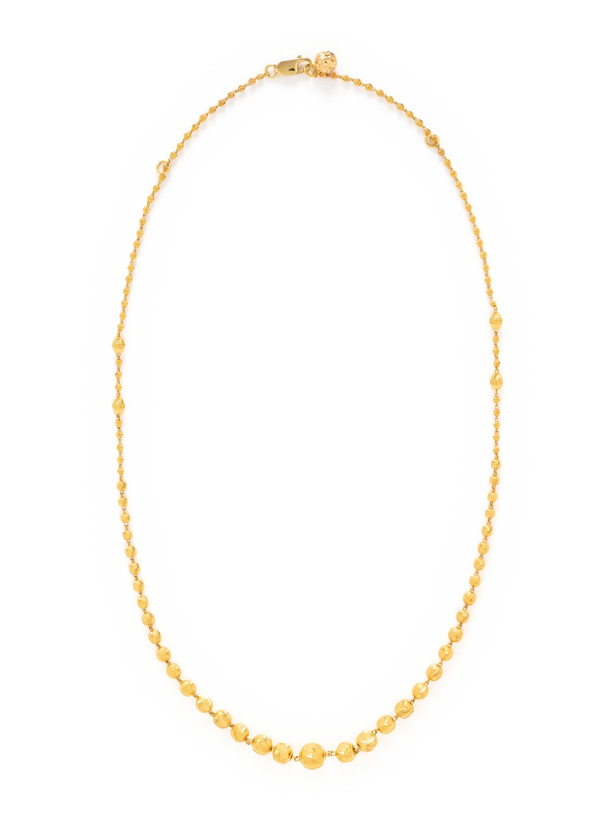 HIGH KARAT YELLOW GOLD NECKLACE