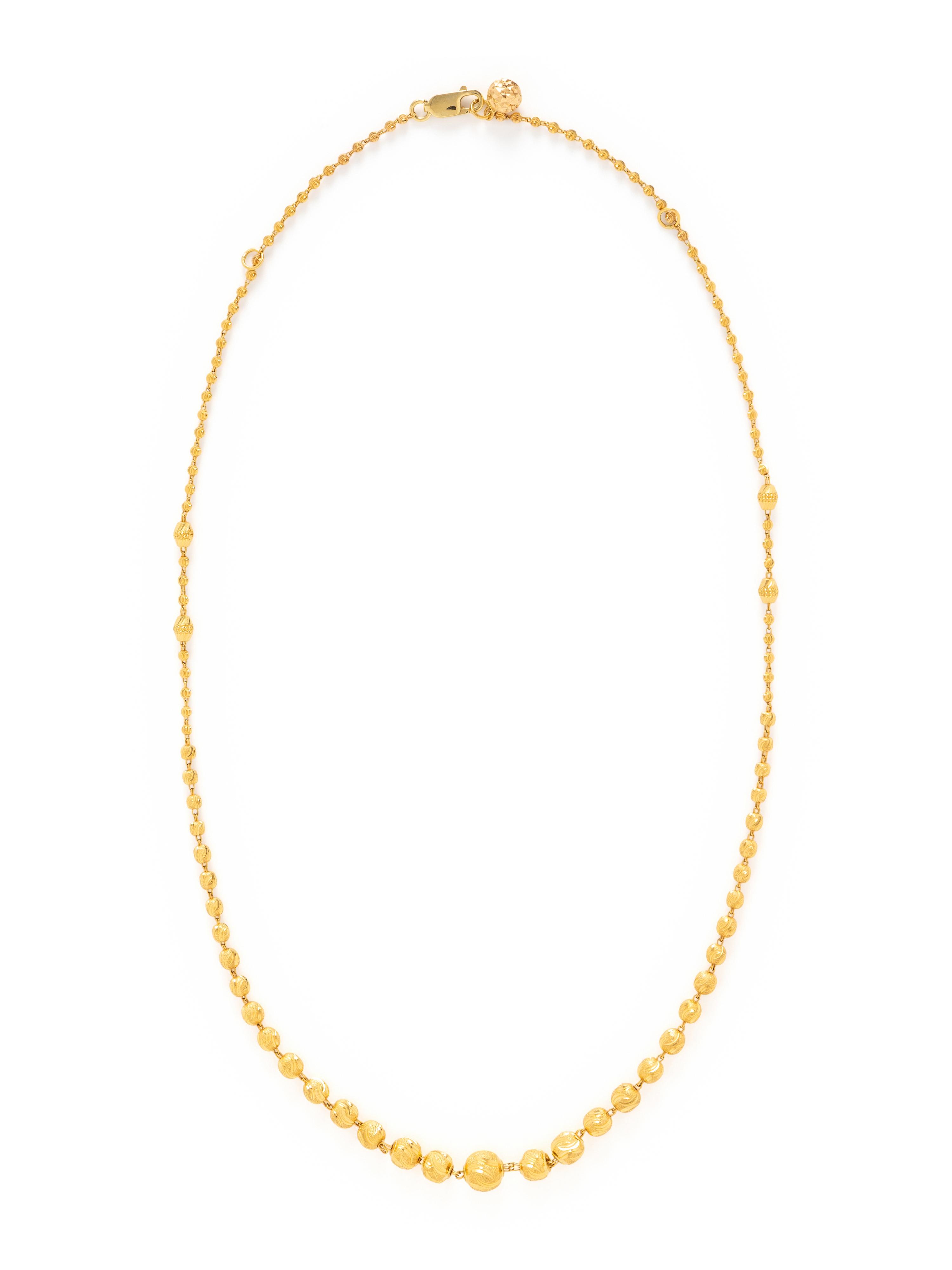 HIGH KARAT YELLOW GOLD NECKLACE