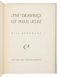 [KLEE, Paul (1879-1940)]. GROHMANN, Will. The Drawings of Paul Klee . New York: Curt Valentin, 1944.