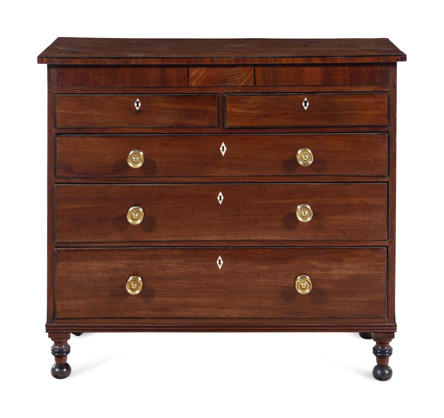 A Regency Mahogany Diminutive Chest of Drawers