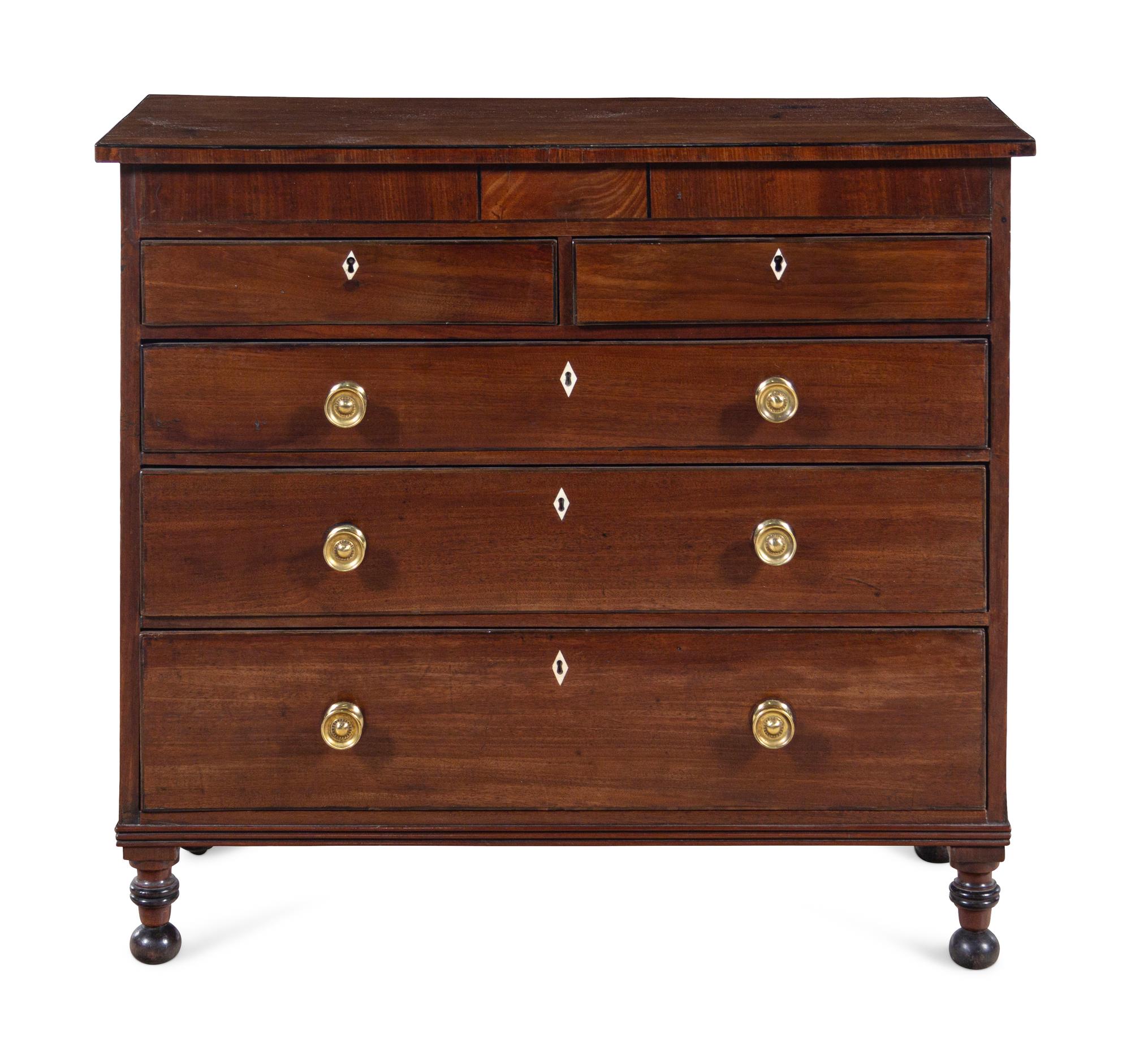 A Regency Mahogany Diminutive Chest of Drawers
