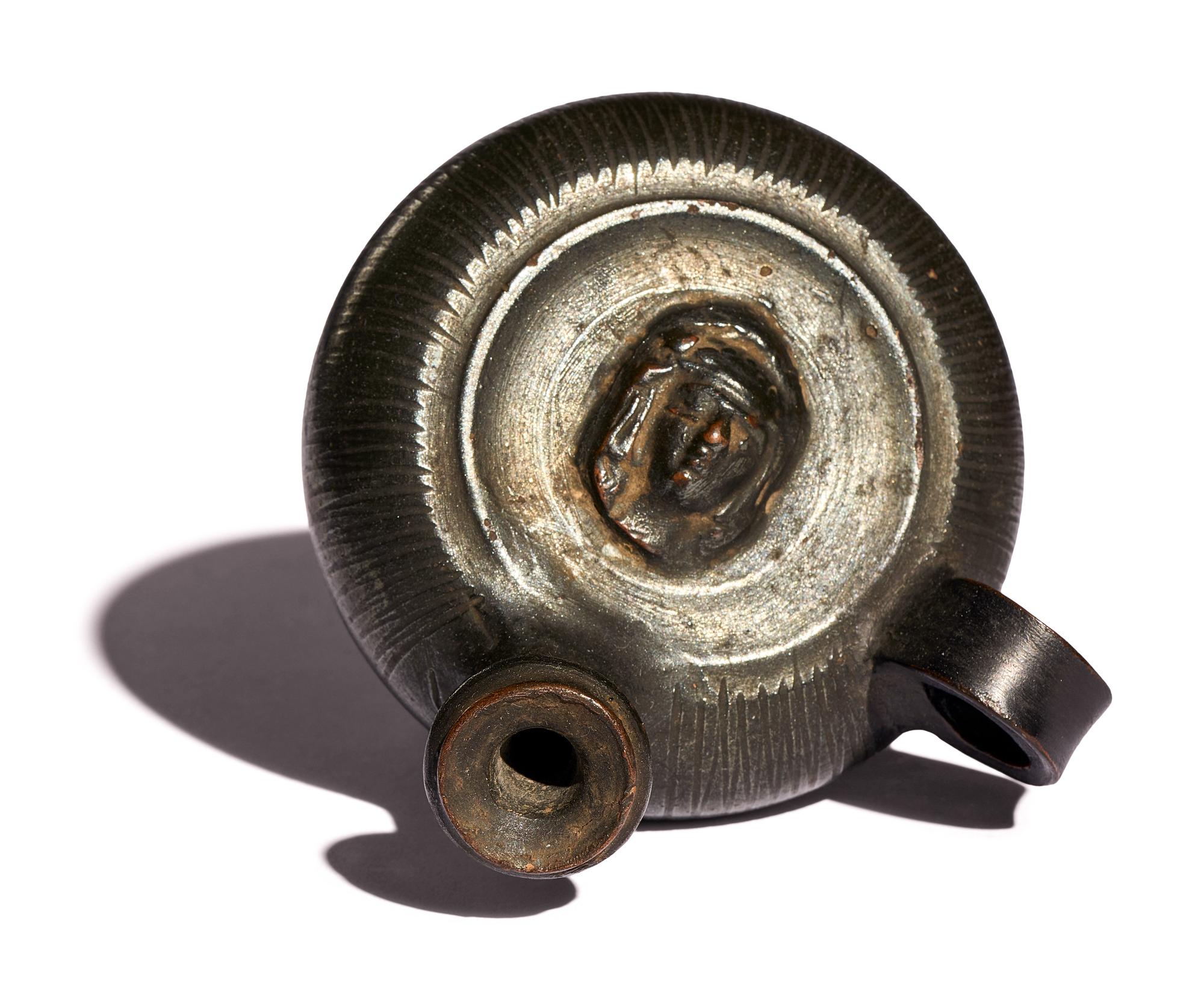 A Campanian Black-Glazed Guttus