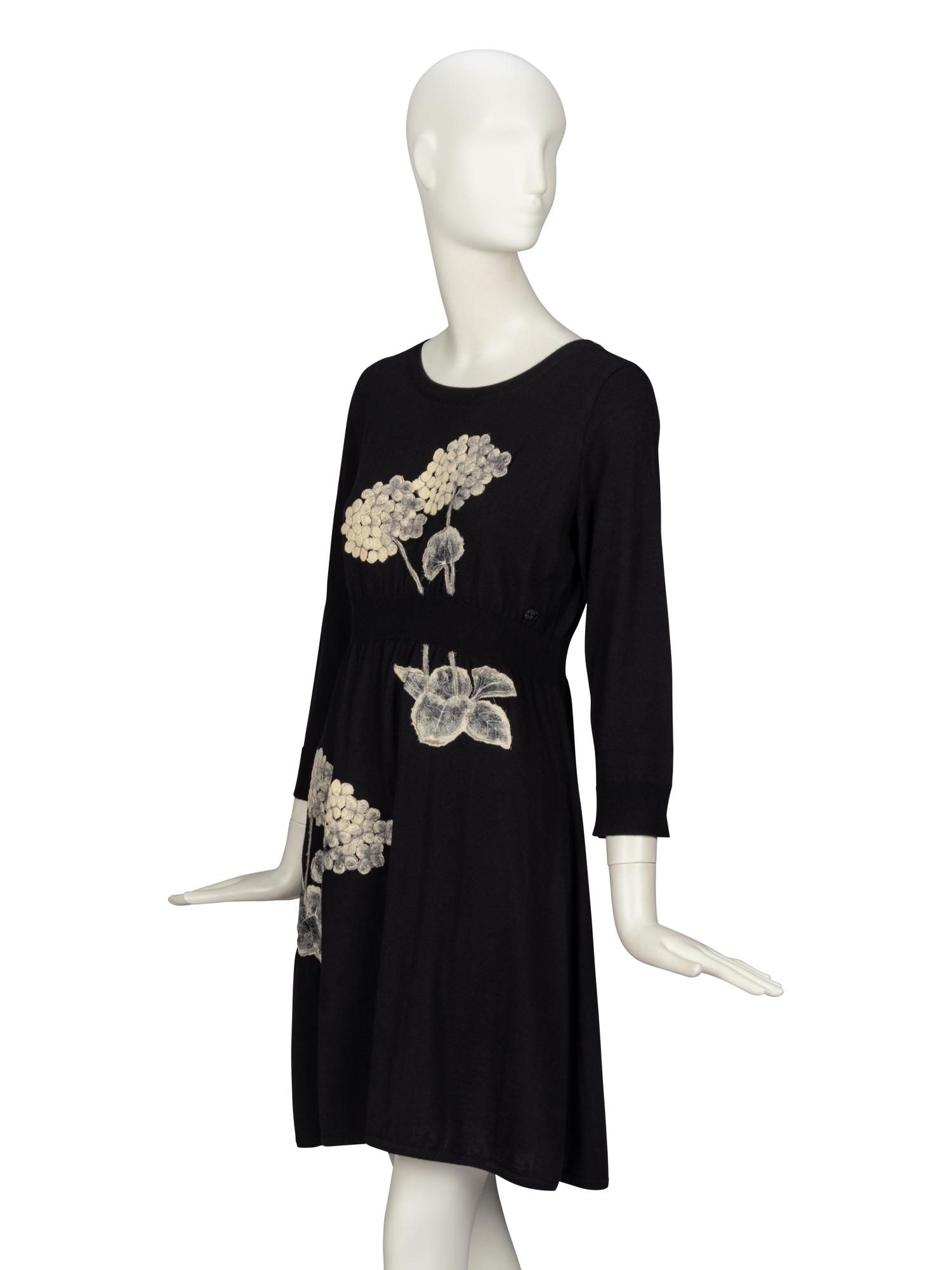 Chanel, Floral Cashmere Dress