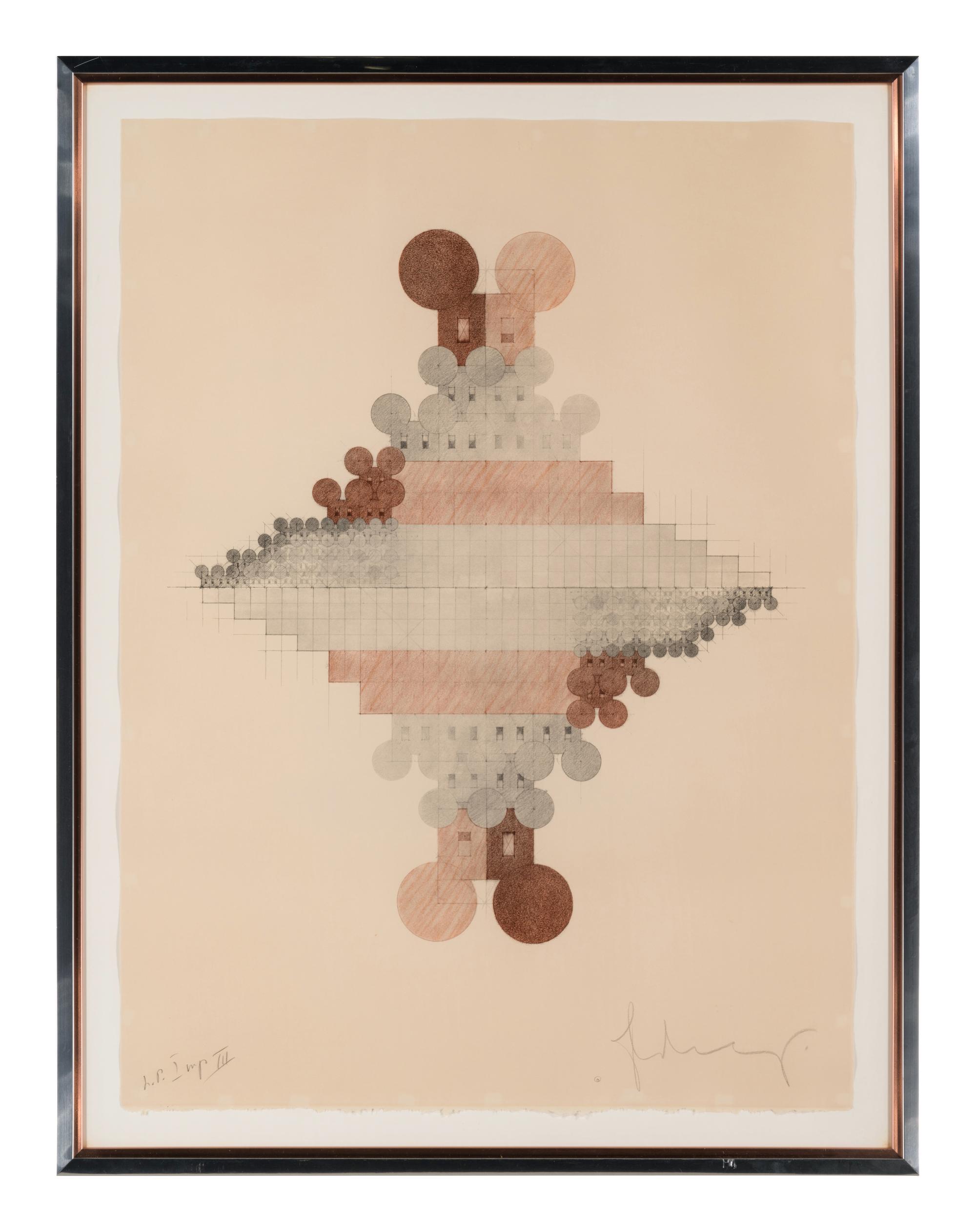 Geometric Mouse Pyramid as an image of the Electoral System, Doubled, 1976