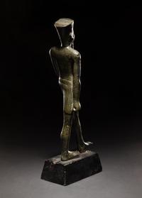 An Egyptian Bronze Figure of Amun