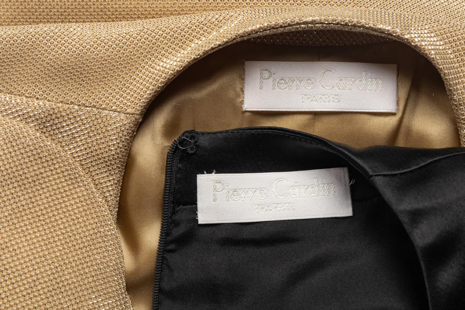 Pierre Cardin Haute Couture Vest and Satin Dress